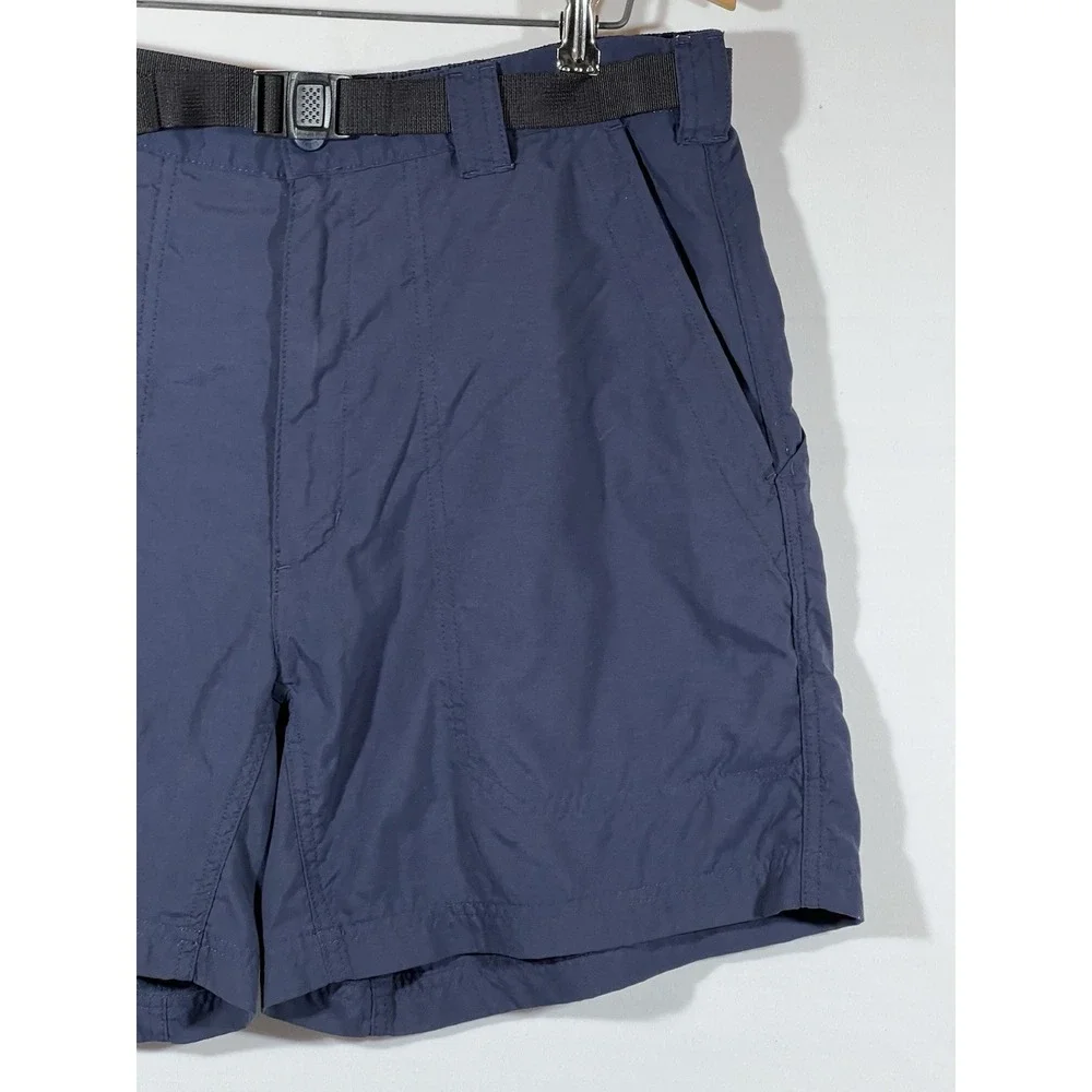 LL Bean Shorts Mens 34 Blue Belted Outdoor Gorpcore Utility Casual Style